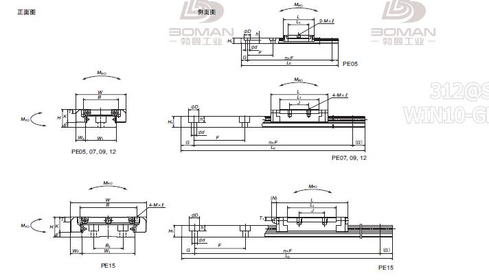 PE05AR-NSK PE导轨