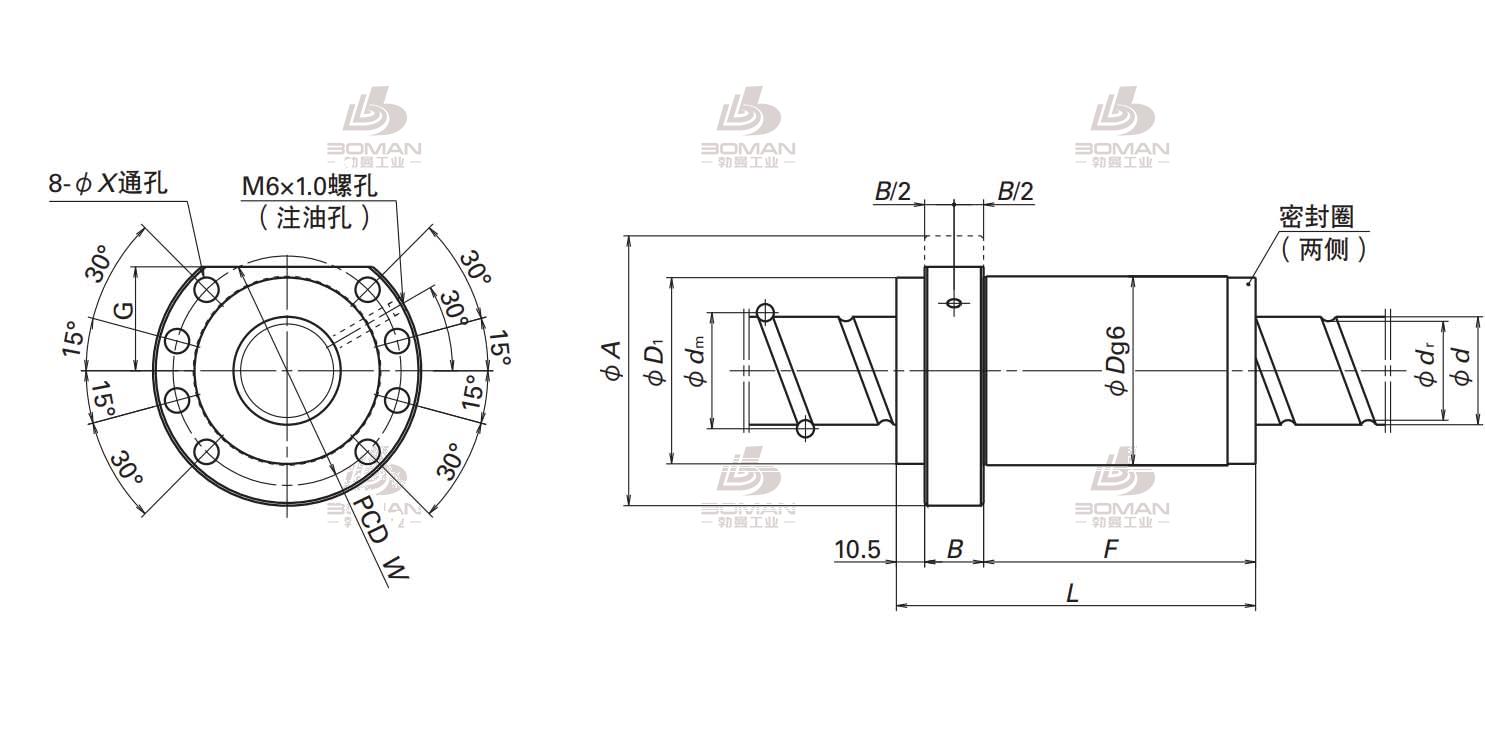 BSS4012-5E-BSS滚珠丝杠螺母