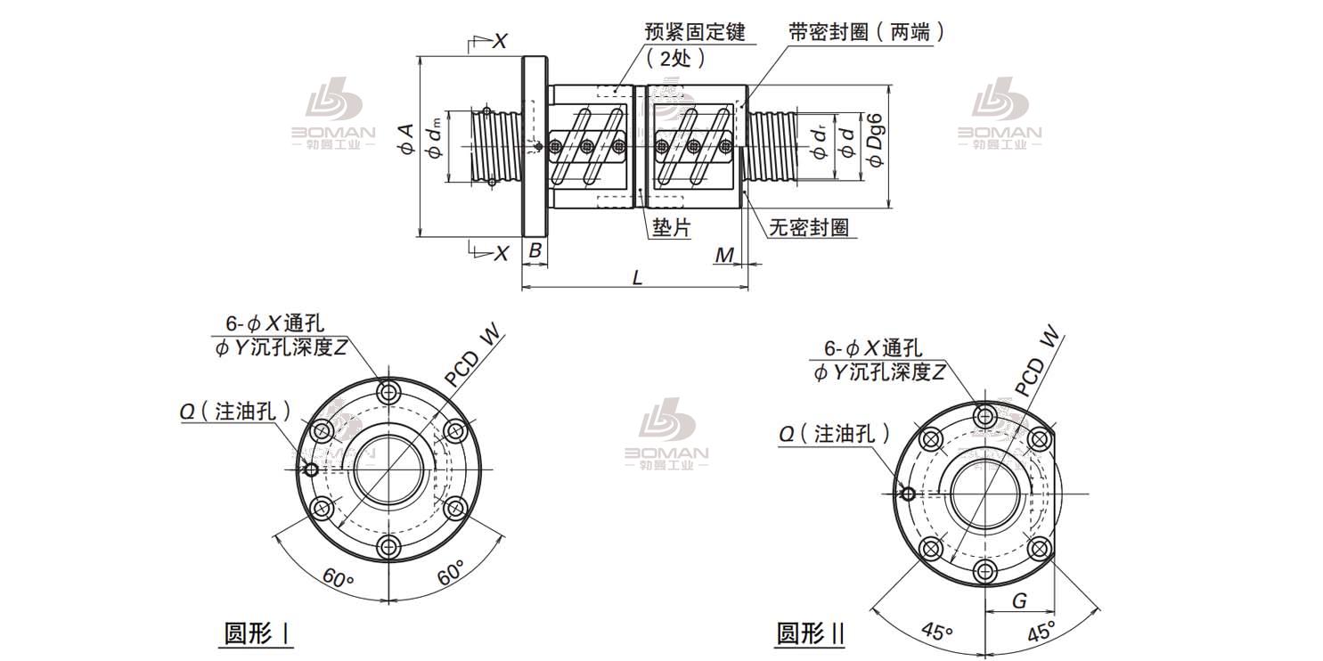 DFT3212-2.5-SFT滚珠丝杠螺母