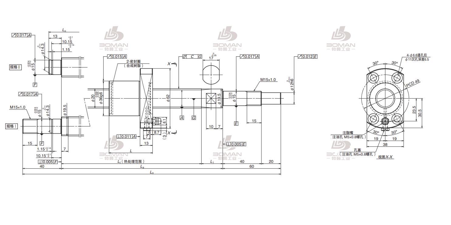 PSS2030N1D0608-FSS滚珠丝杠