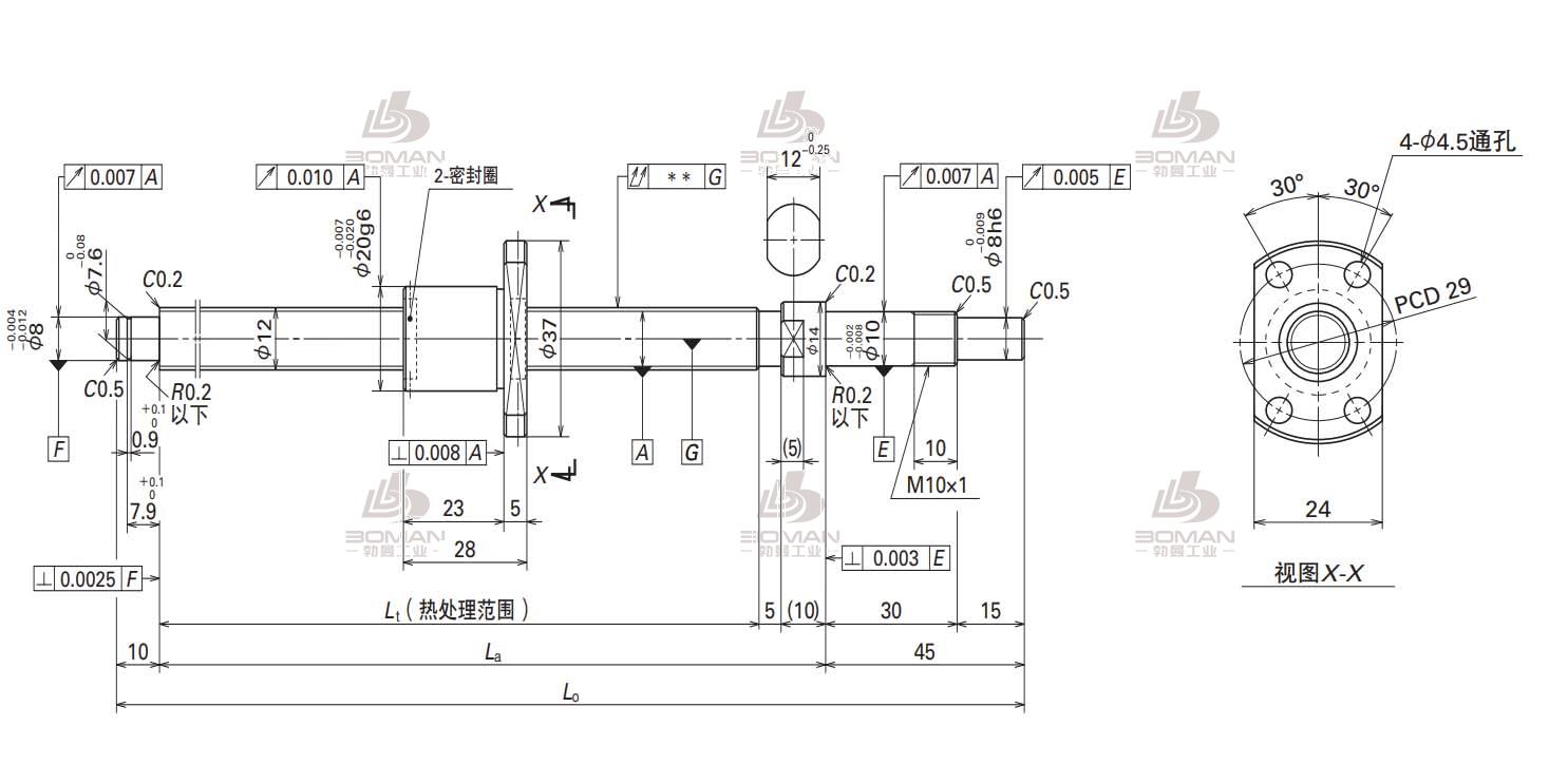 W1201MA-1PY-C3Z2-FA标准滚珠丝杠