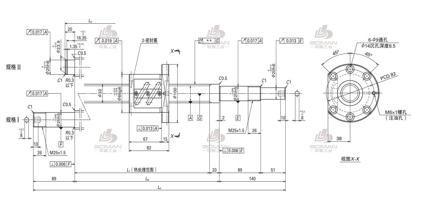 W3209SA-5Z-C5Z8-MA标准滚珠丝杠