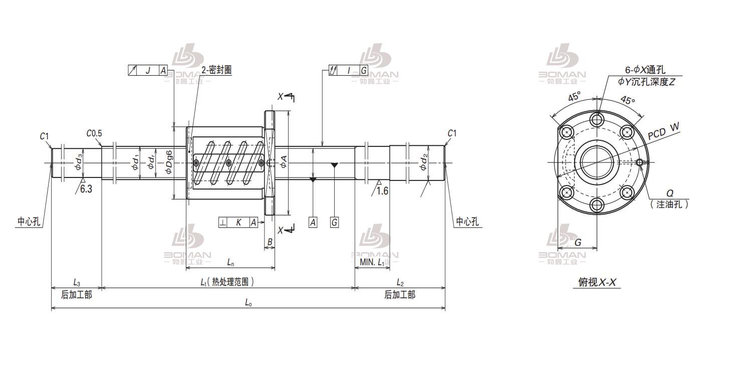 W2808SS-4Z-C5Z6-NSK MS系列滚珠丝杠