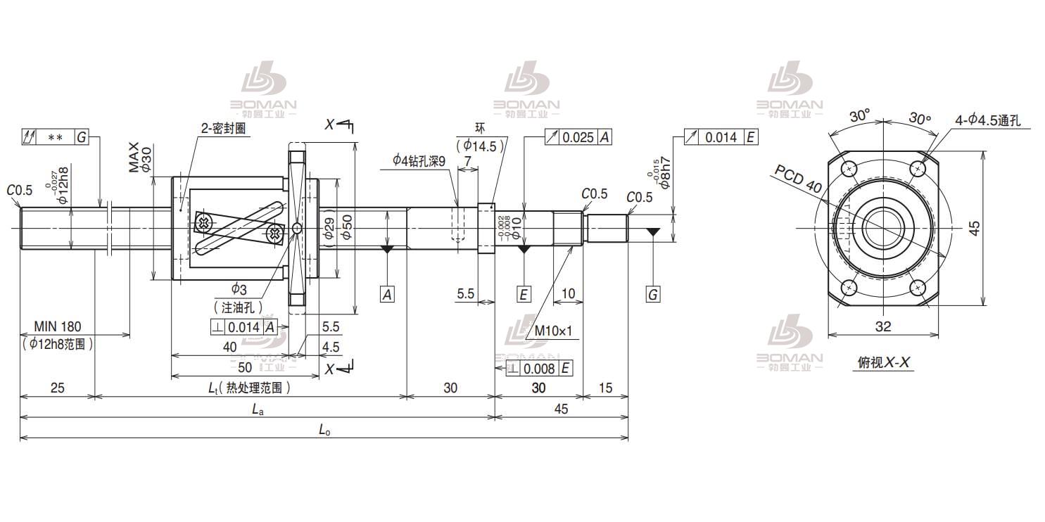 VFA1210C7S-410-VFA滚珠丝杠