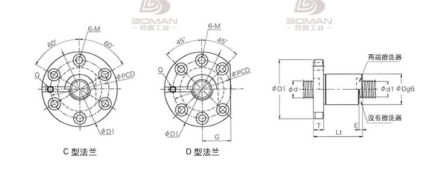 KURODA GD5010KT-DDPR 日本黑田滚珠丝杠型号规格