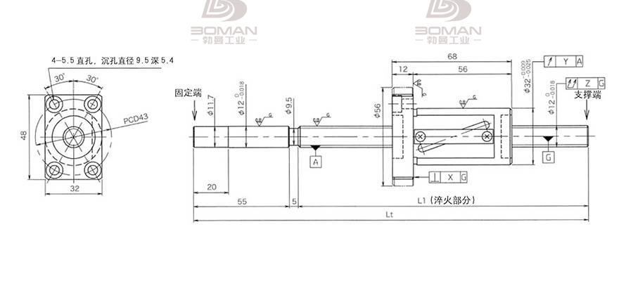 KURODA GG1220AS-BALR-0405A 黑田精工丝杆规格说明