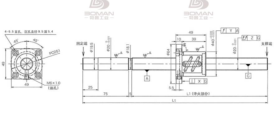 KURODA GG2004ES-AALR-0605A 黑田滚珠丝杠价格