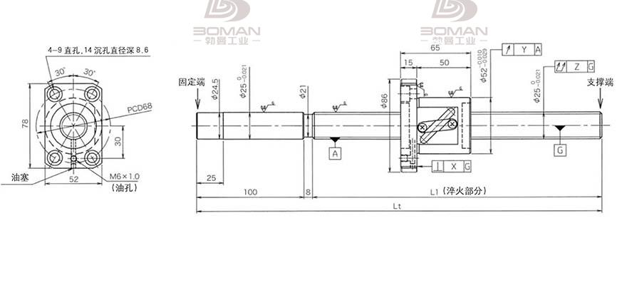 KURODA GG2510DS-BALR-2220A 日本黑田滚珠丝杠型号