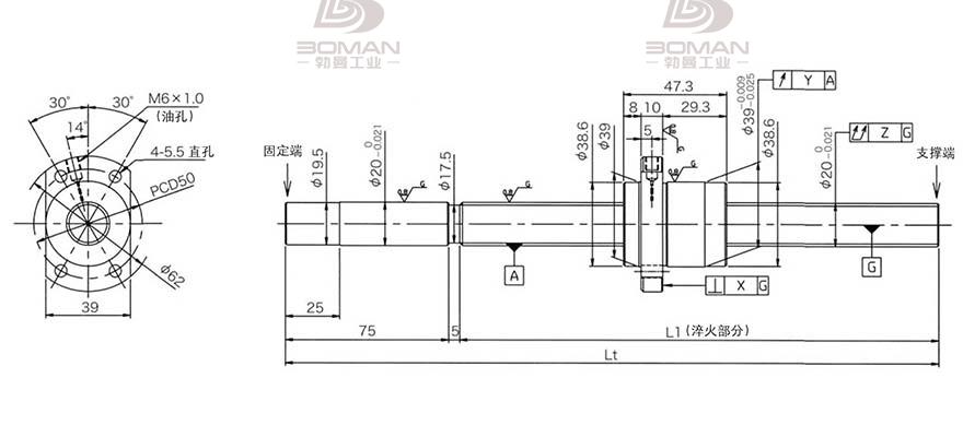 KURODA HG2020QS-HEZR-1500A 珠海黑田丝杆