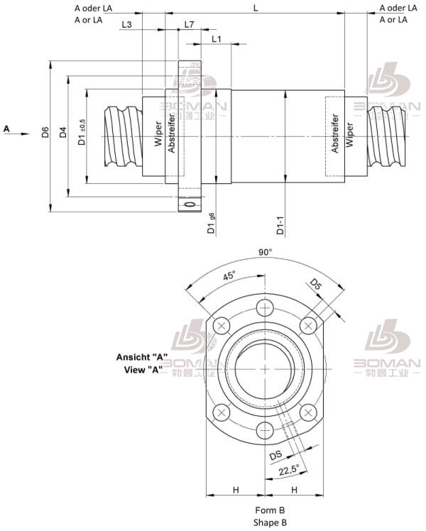 STEINMEYER施坦梅尔 1416/5.32.3,5.3 steinmeyer 丝杠