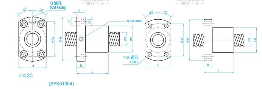 TBI SFK01002 tbi高精度滚珠丝杠