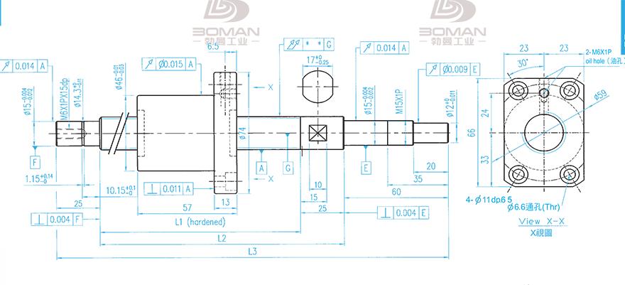 TBI XSVR02010B1DGC5-399-P1 tbi丝杆轴承