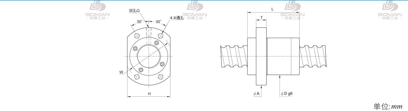 PMI FSKC2550-1.6 精密pmi丝杠