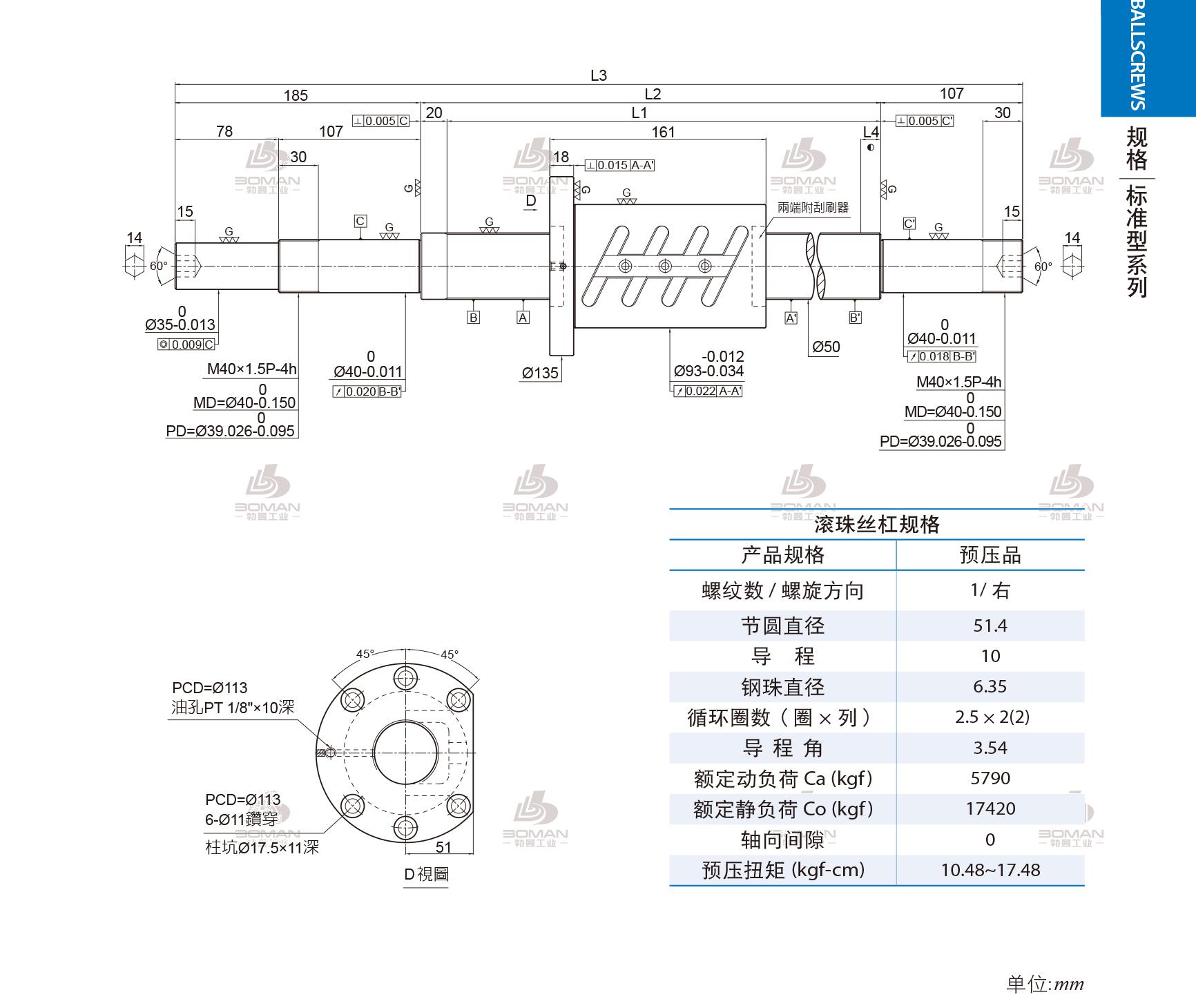 PMI 1R50-10B2-1FOWC-1180-1492-0.018 pmi滚珠丝杆选型