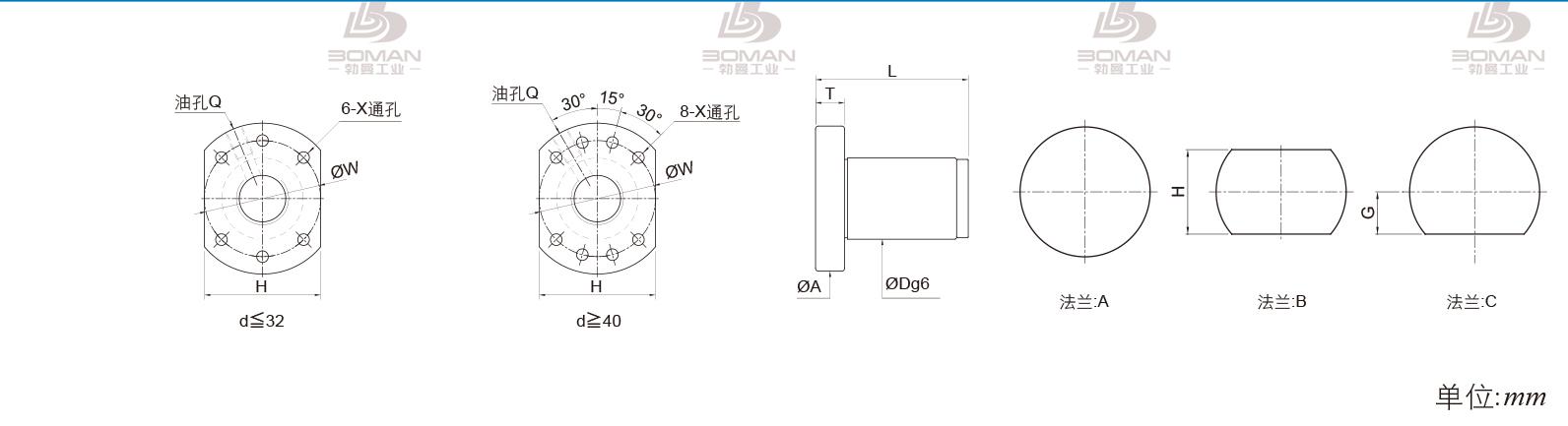 PMI FSDU3820F-3.0P pmi和tbi丝杆