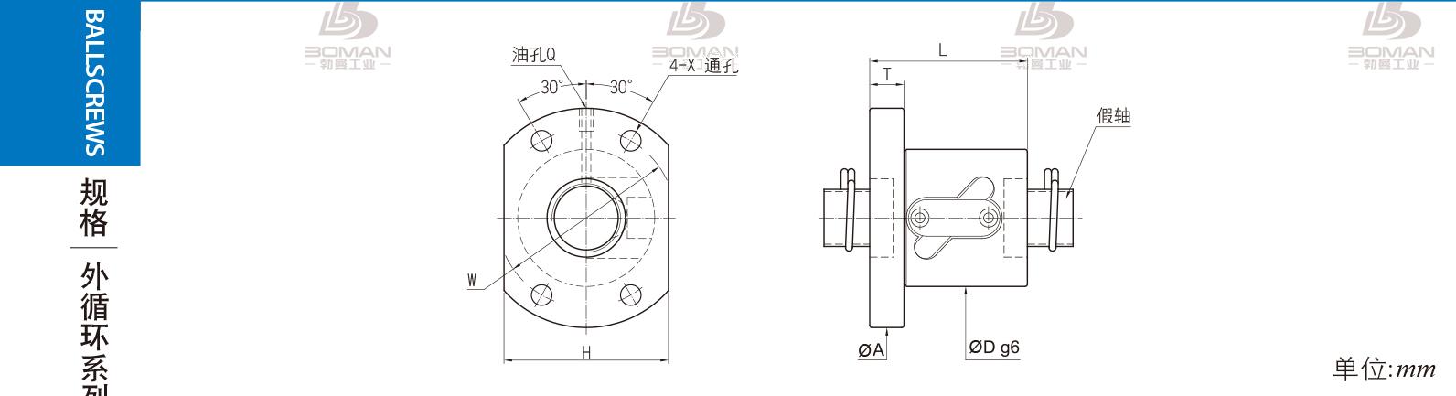 PMI FSWW5010F-5.0P pmi 加工中心丝杆