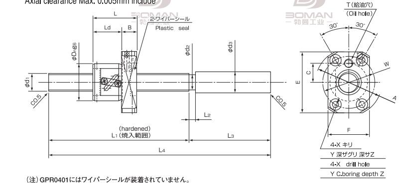 ISSOKU GTR0805EC3T-180 issoku丝杆