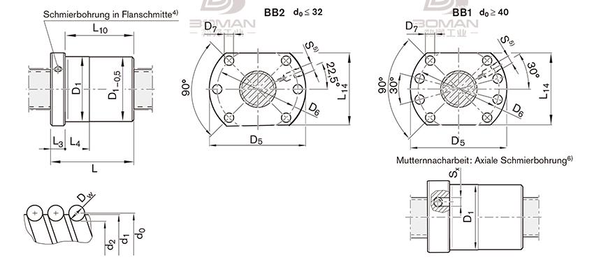 REXROTH R1502 台湾tsk滚珠丝杠