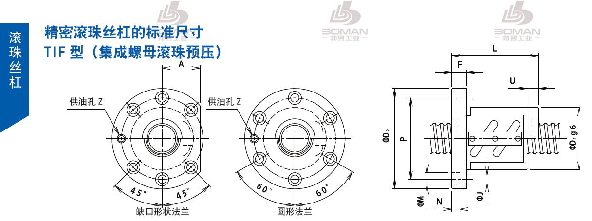 TSUBAKI 32TIFC10 tsubaki滚珠丝杠样本