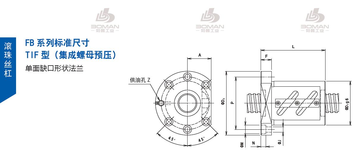 TSUBAKI 32TIFC12 tsubaki 丝杆