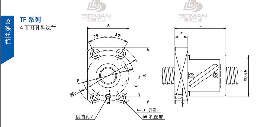 TSUBAKI 20TFUS20 tsubaki丝杠是什么牌子