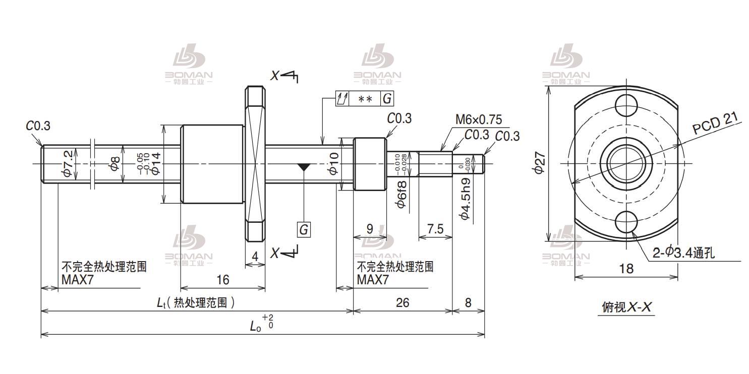 NSK RMA0801C7S-180-RMA滚珠丝杠